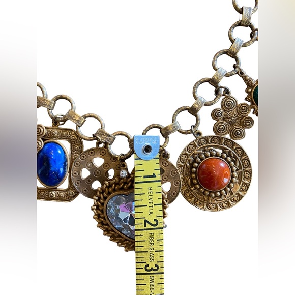 LES BERNARD 1989 Parure made by Delizza Elster aka D&E vintage charm Necklace - Picture 5 of 8